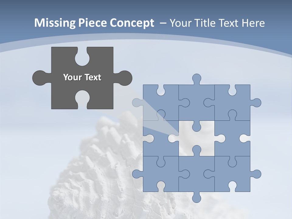 Shell Seashore Nobody PowerPoint Template