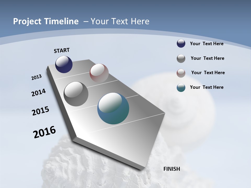 Shell Seashore Nobody PowerPoint Template