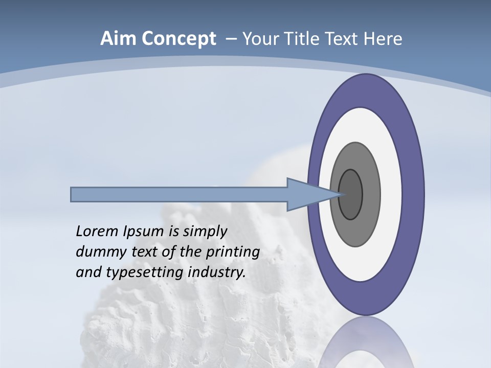 Shell Seashore Nobody PowerPoint Template