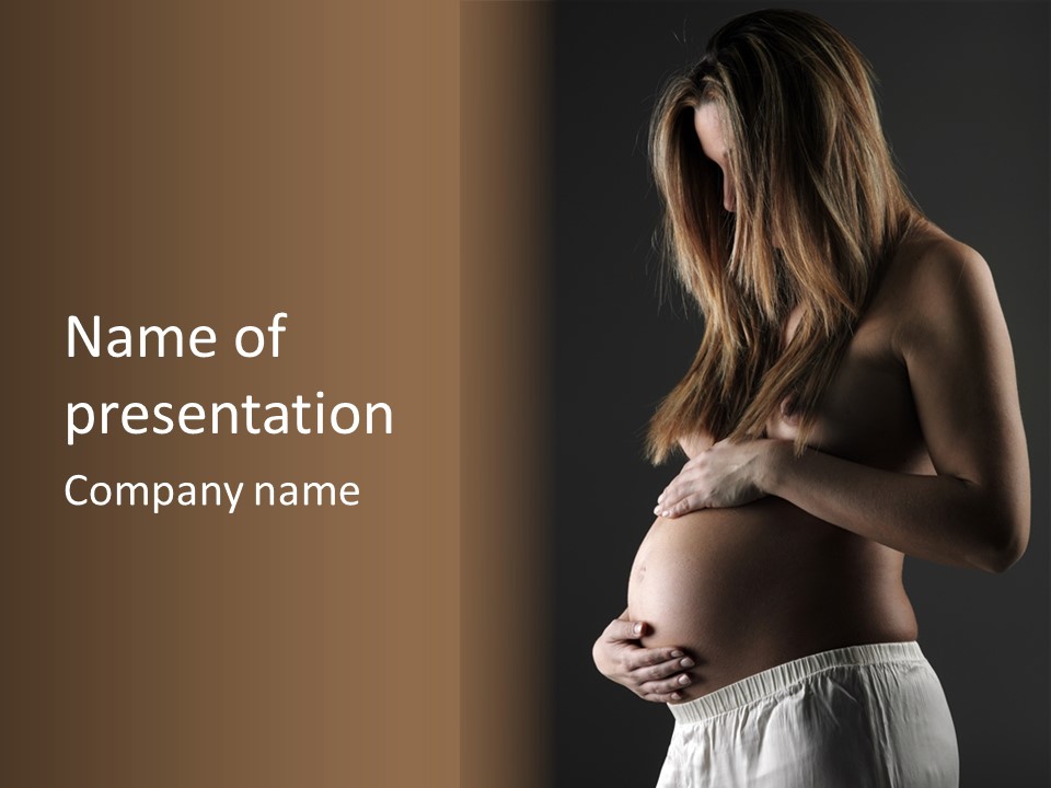 Woman Father Parent PowerPoint Template