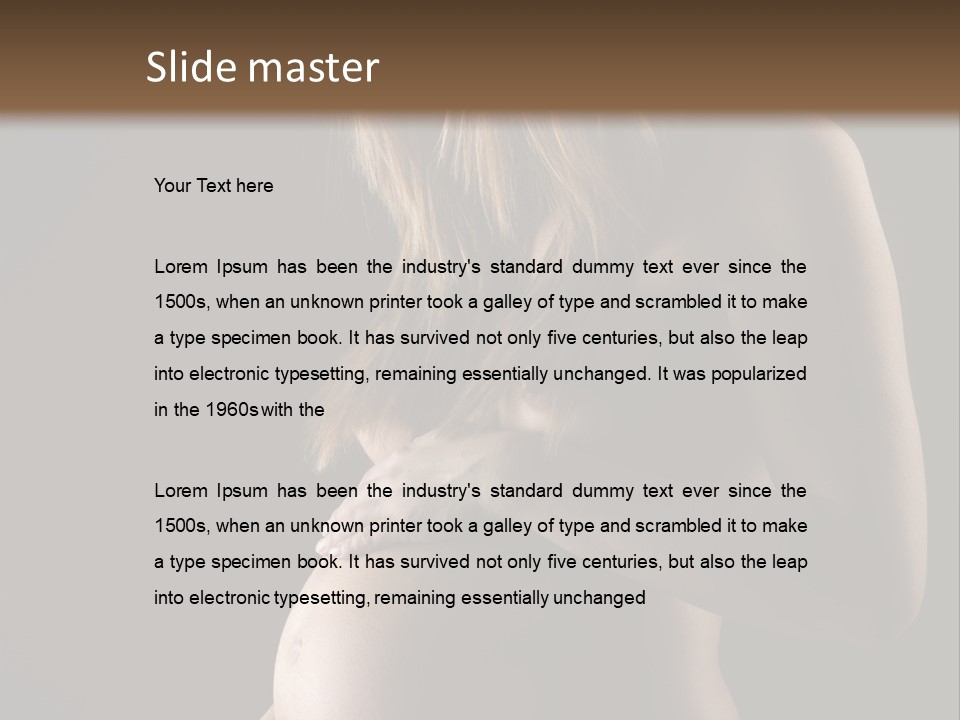 Woman Father Parent PowerPoint Template