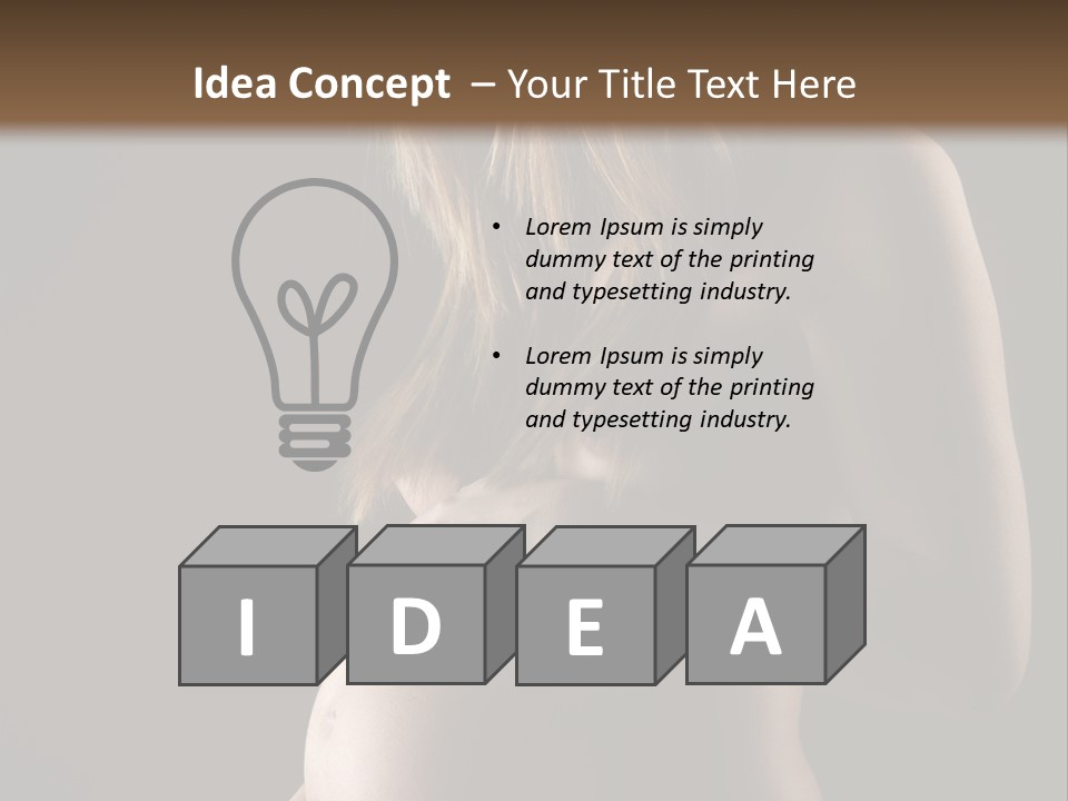 Woman Father Parent PowerPoint Template