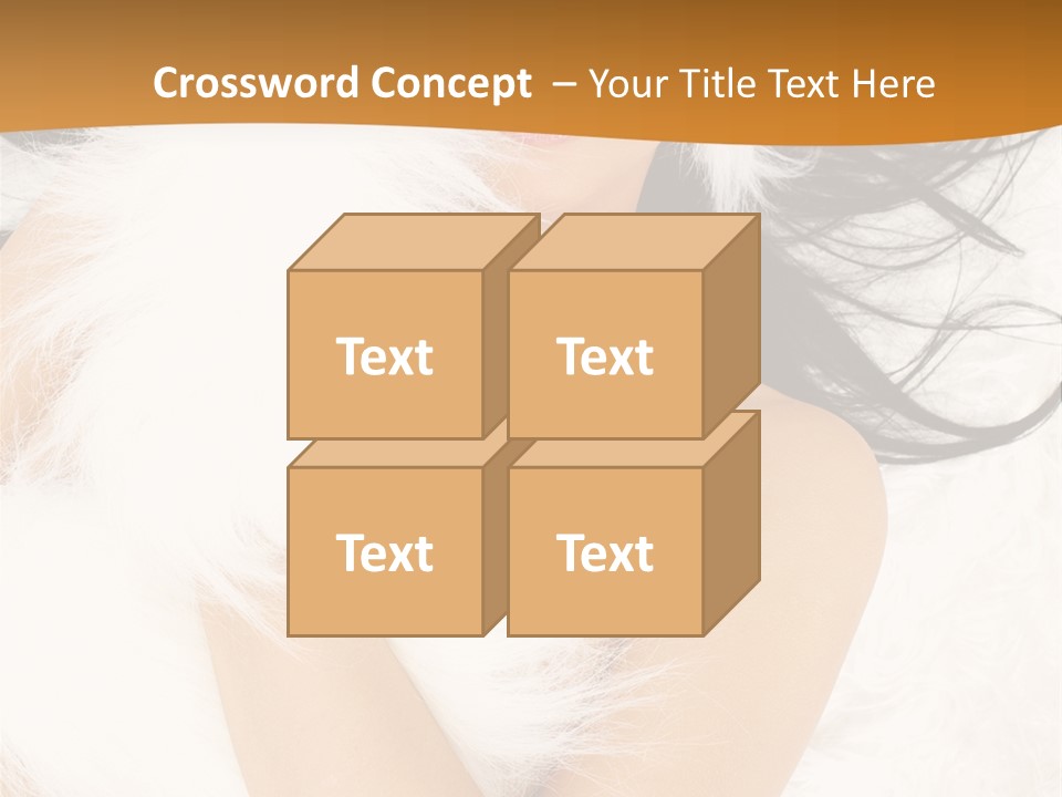 Lady Eyelash Cute PowerPoint Template