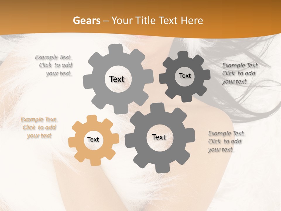 Lady Eyelash Cute PowerPoint Template