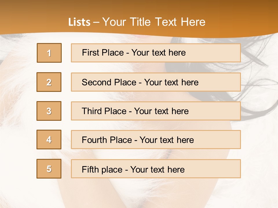 Lady Eyelash Cute PowerPoint Template