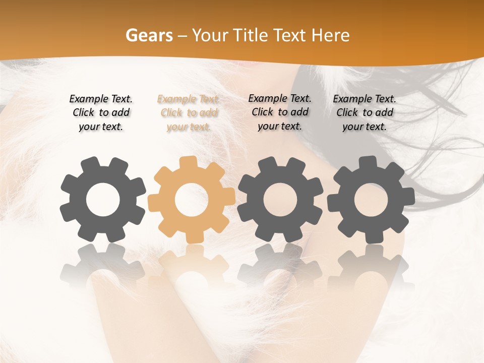 Lady Eyelash Cute PowerPoint Template