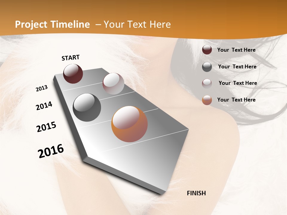 Lady Eyelash Cute PowerPoint Template