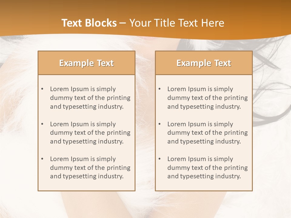 Lady Eyelash Cute PowerPoint Template