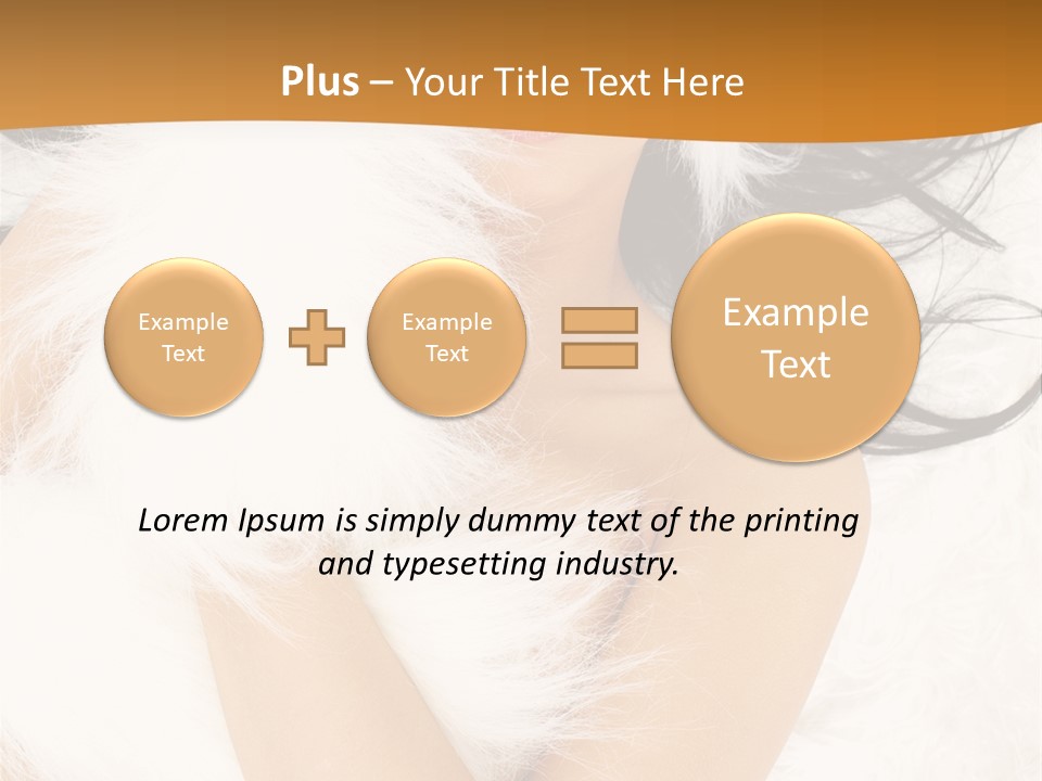 Lady Eyelash Cute PowerPoint Template