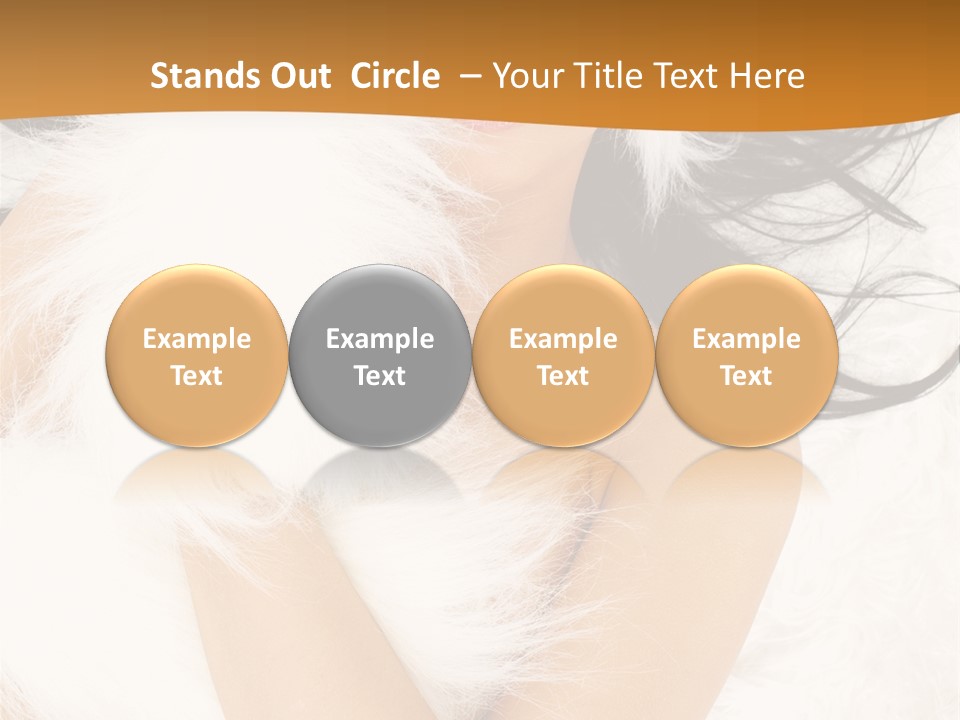 Lady Eyelash Cute PowerPoint Template