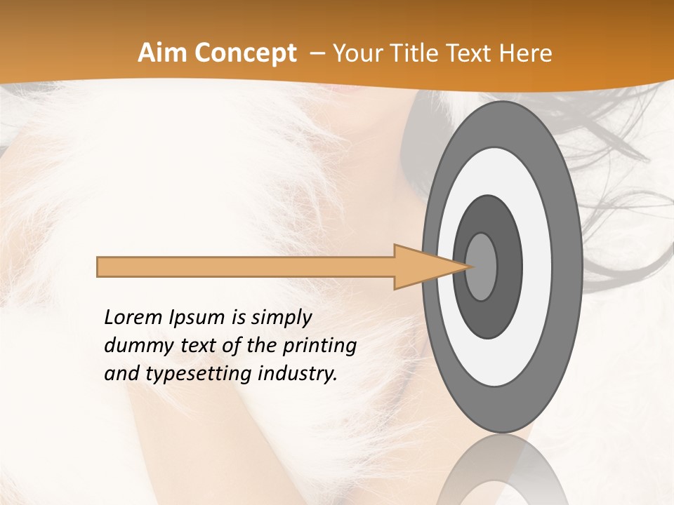 Lady Eyelash Cute PowerPoint Template