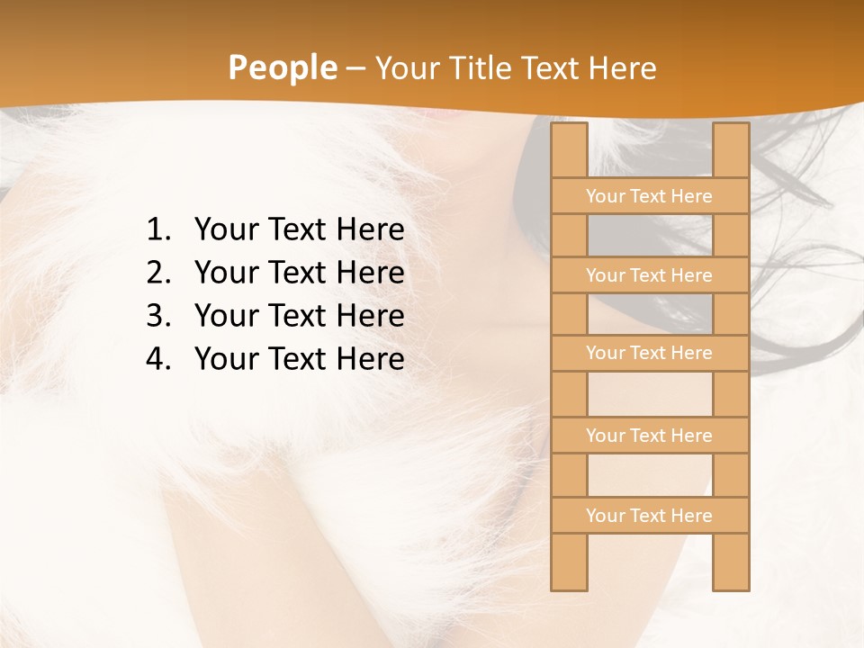 Lady Eyelash Cute PowerPoint Template