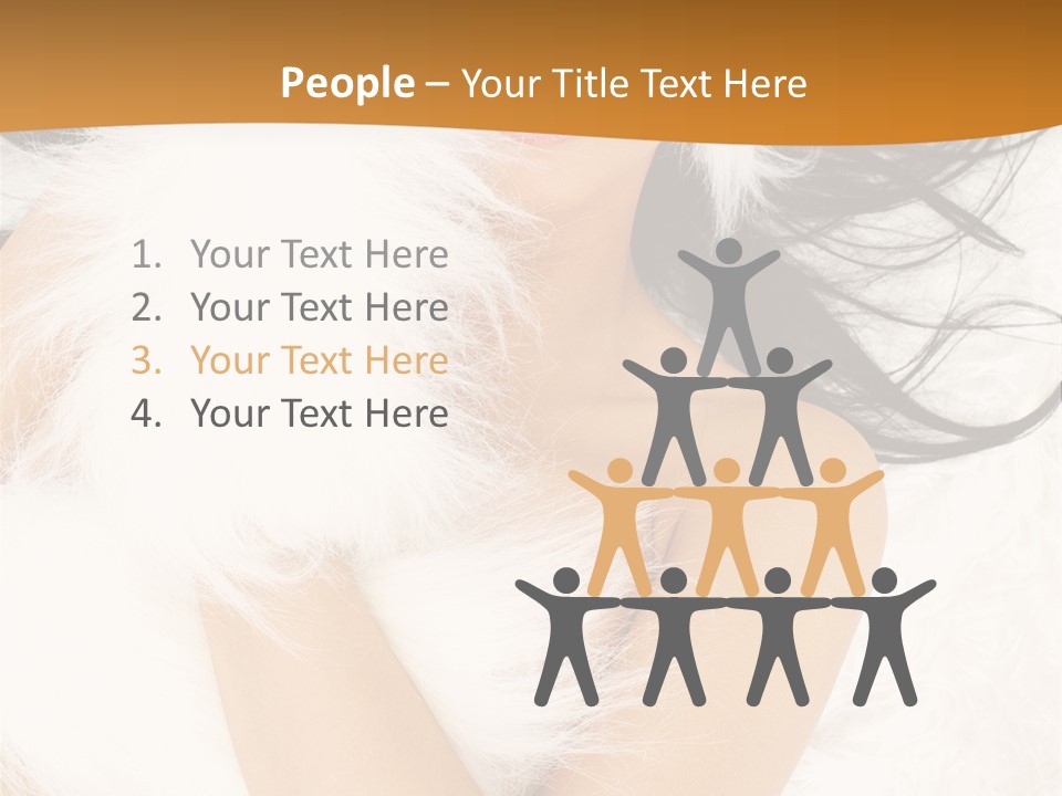 Lady Eyelash Cute PowerPoint Template