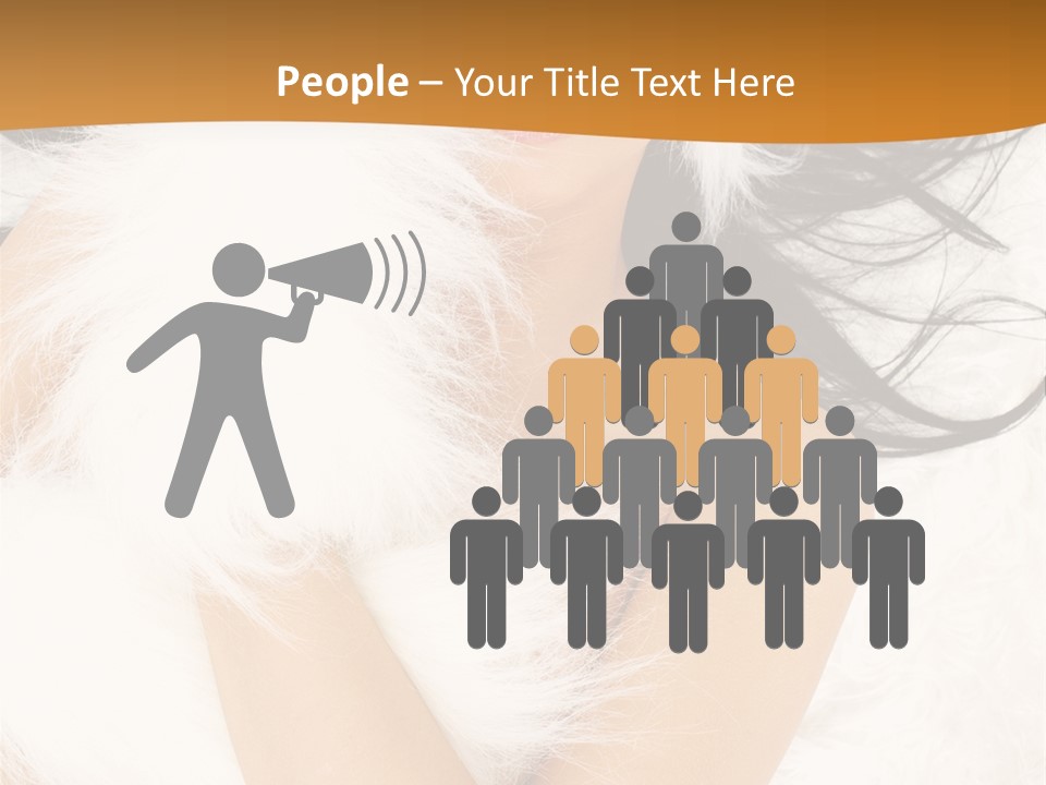 Lady Eyelash Cute PowerPoint Template