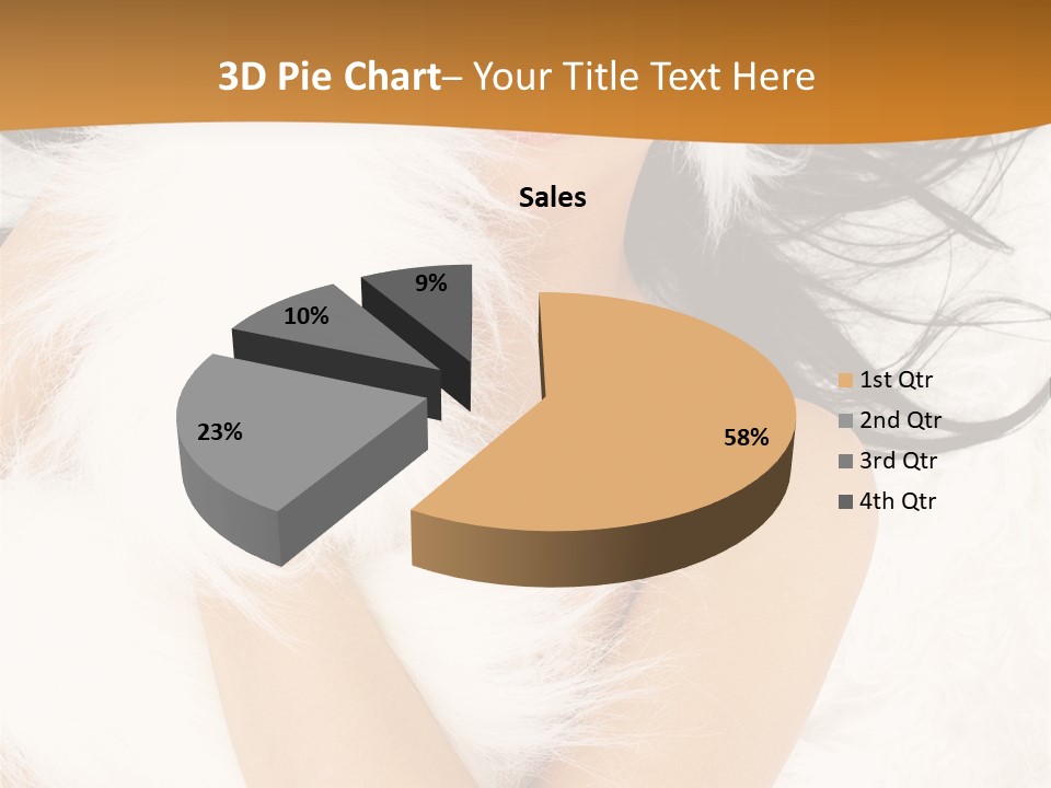 Lady Eyelash Cute PowerPoint Template