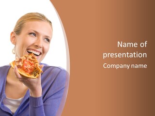 Hair Tomato Food PowerPoint Template