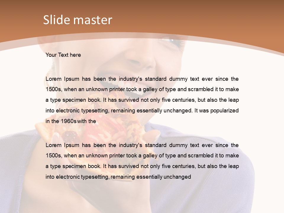 Hair Tomato Food PowerPoint Template