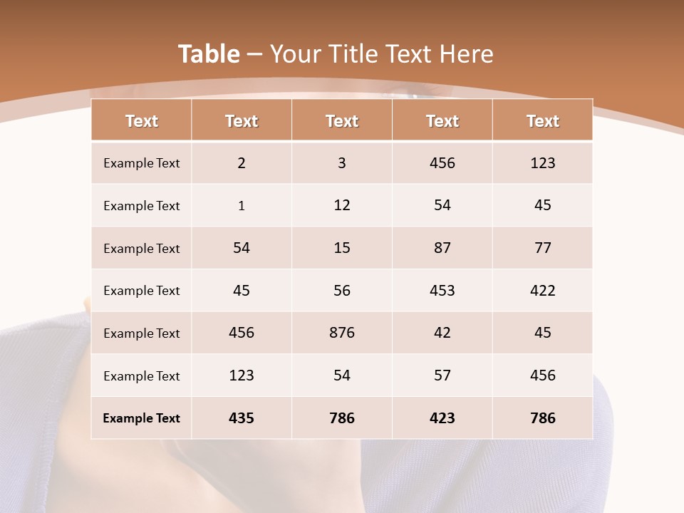 Hair Tomato Food PowerPoint Template