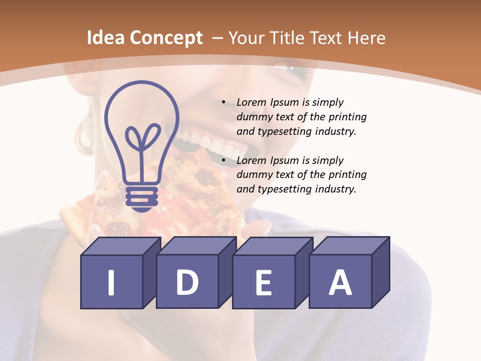 Hair Tomato Food PowerPoint Template