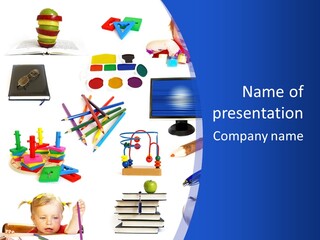 Pencil Notebook Education PowerPoint Template