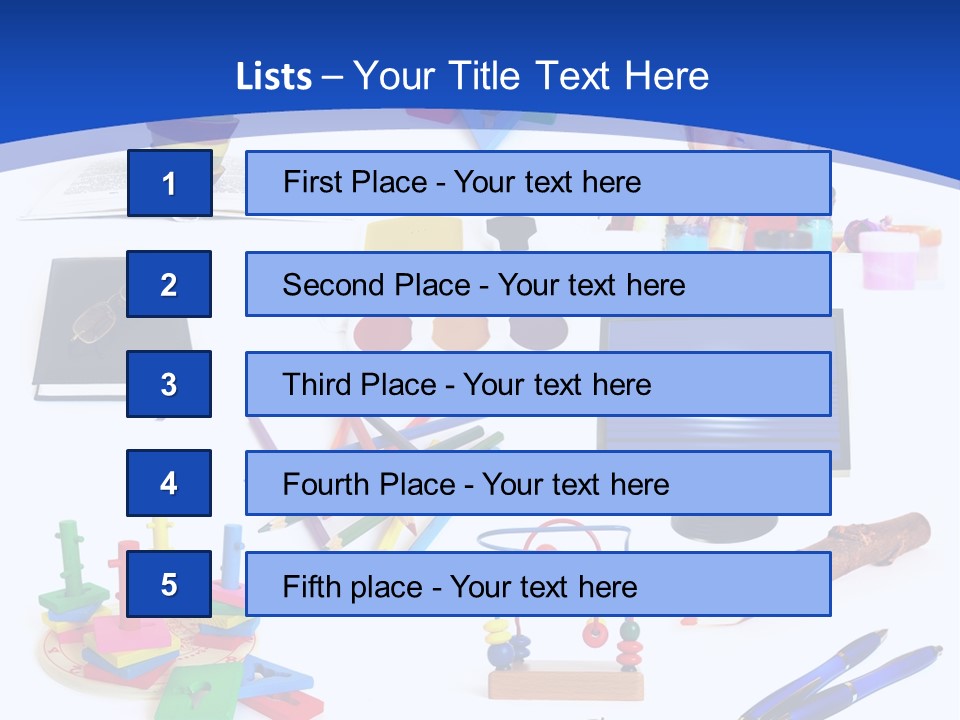 Pencil Notebook Education PowerPoint Template