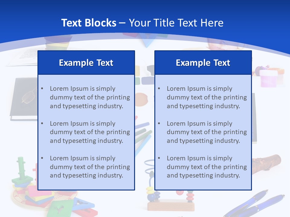 Pencil Notebook Education PowerPoint Template