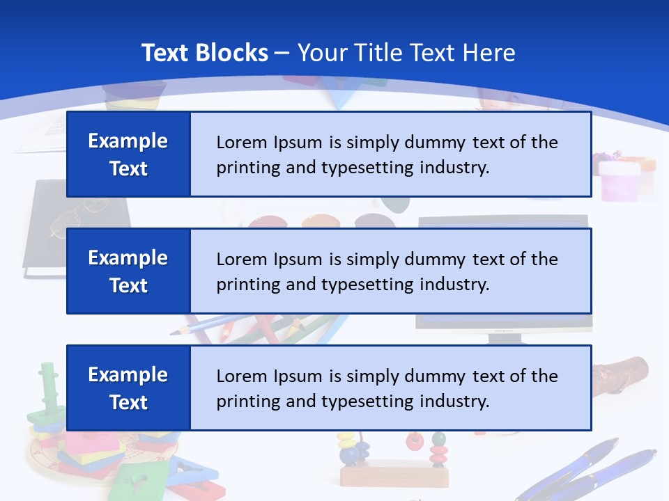 Pencil Notebook Education PowerPoint Template