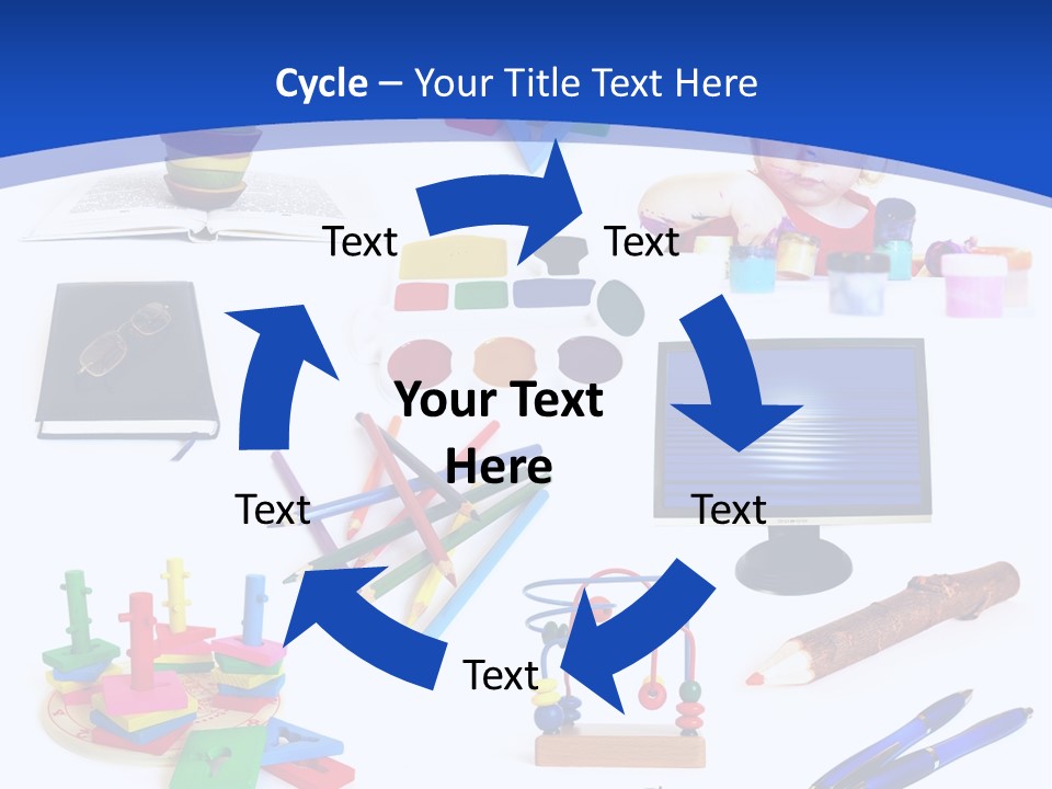 Pencil Notebook Education PowerPoint Template