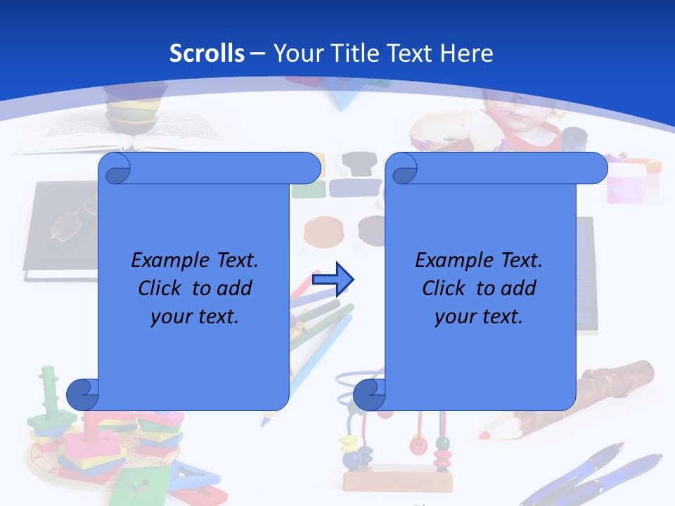 Pencil Notebook Education PowerPoint Template