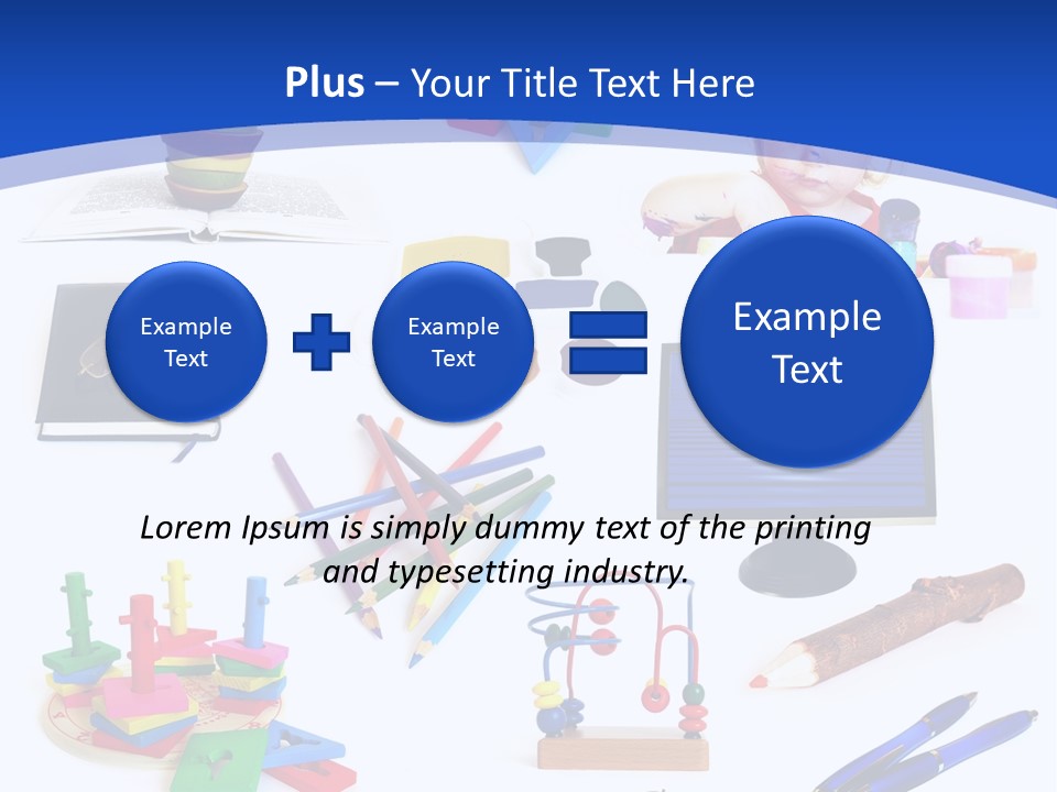 Pencil Notebook Education PowerPoint Template