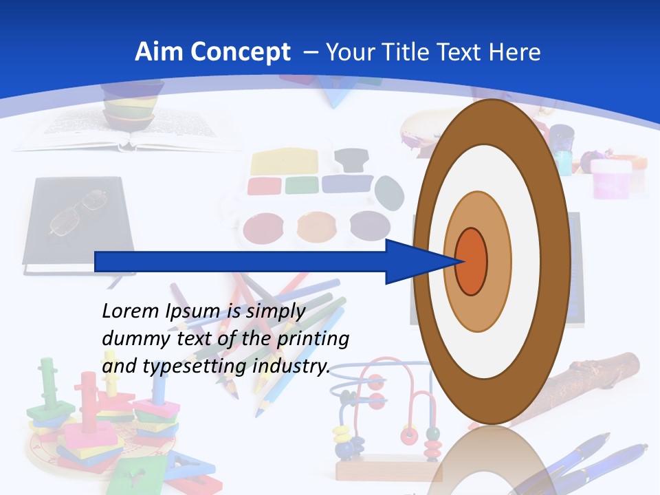 Pencil Notebook Education PowerPoint Template