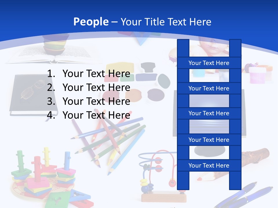 Pencil Notebook Education PowerPoint Template