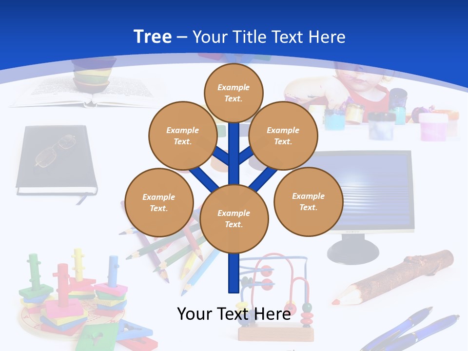 Pencil Notebook Education PowerPoint Template