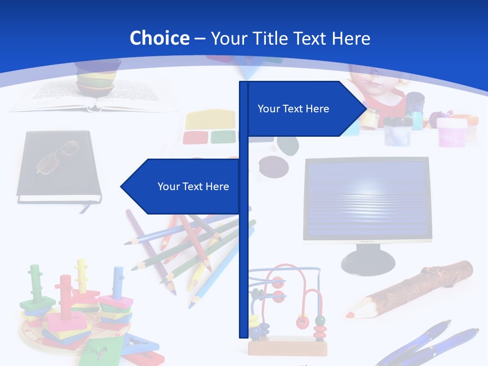 Pencil Notebook Education PowerPoint Template