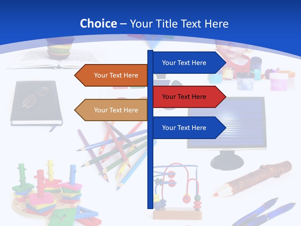 Pencil Notebook Education PowerPoint Template