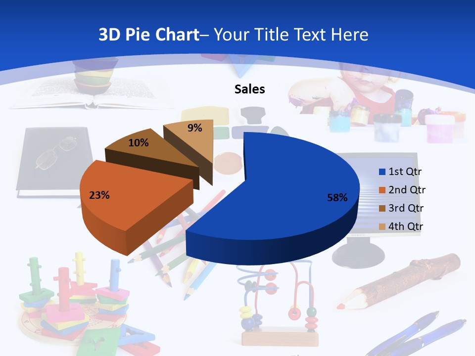 Pencil Notebook Education PowerPoint Template