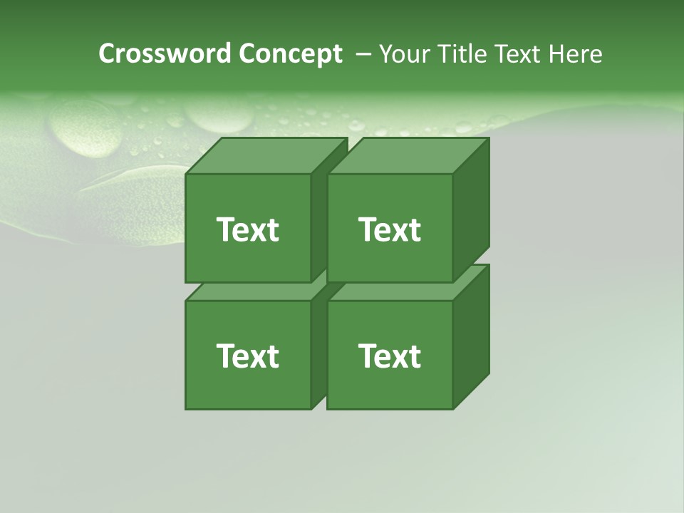 Nature Drops Leaf PowerPoint Template