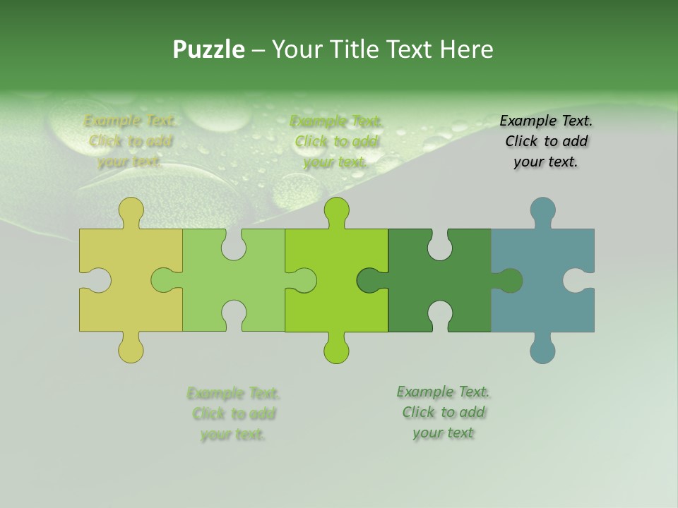 Nature Drops Leaf PowerPoint Template