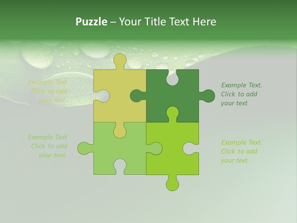 Nature Drops Leaf PowerPoint Template