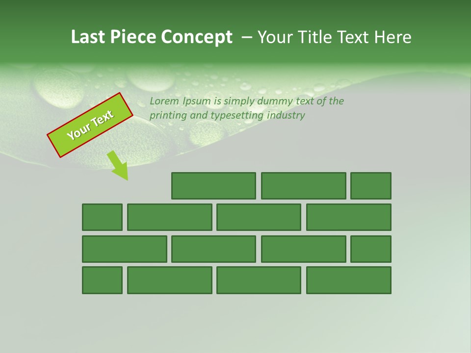 Nature Drops Leaf PowerPoint Template