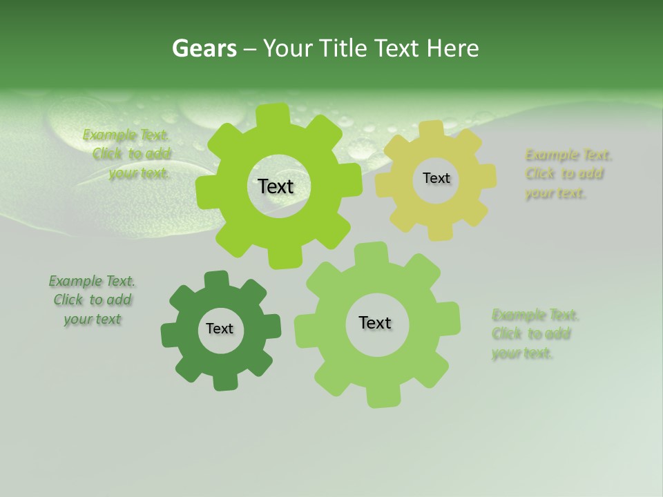 Nature Drops Leaf PowerPoint Template