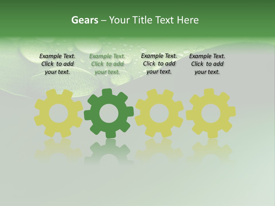 Nature Drops Leaf PowerPoint Template