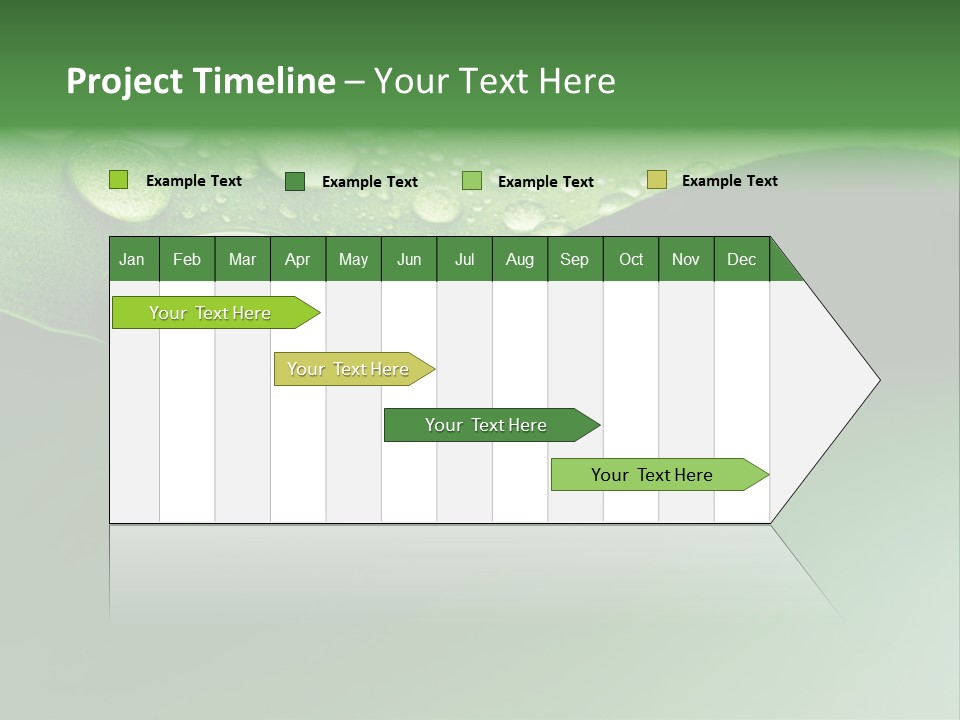 Nature Drops Leaf PowerPoint Template