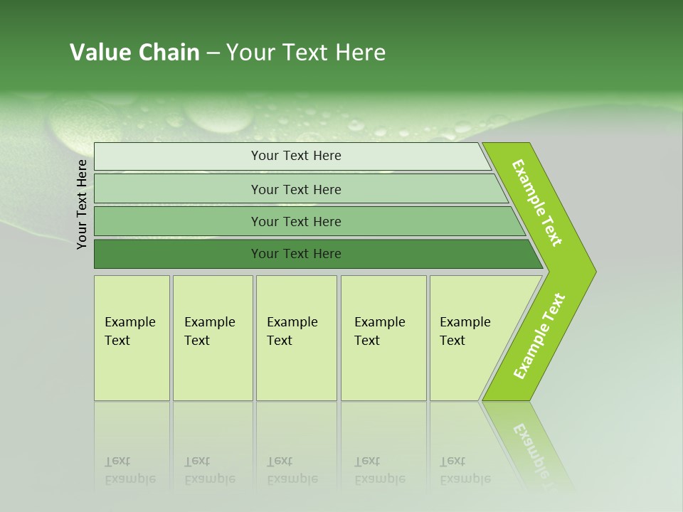 Nature Drops Leaf PowerPoint Template