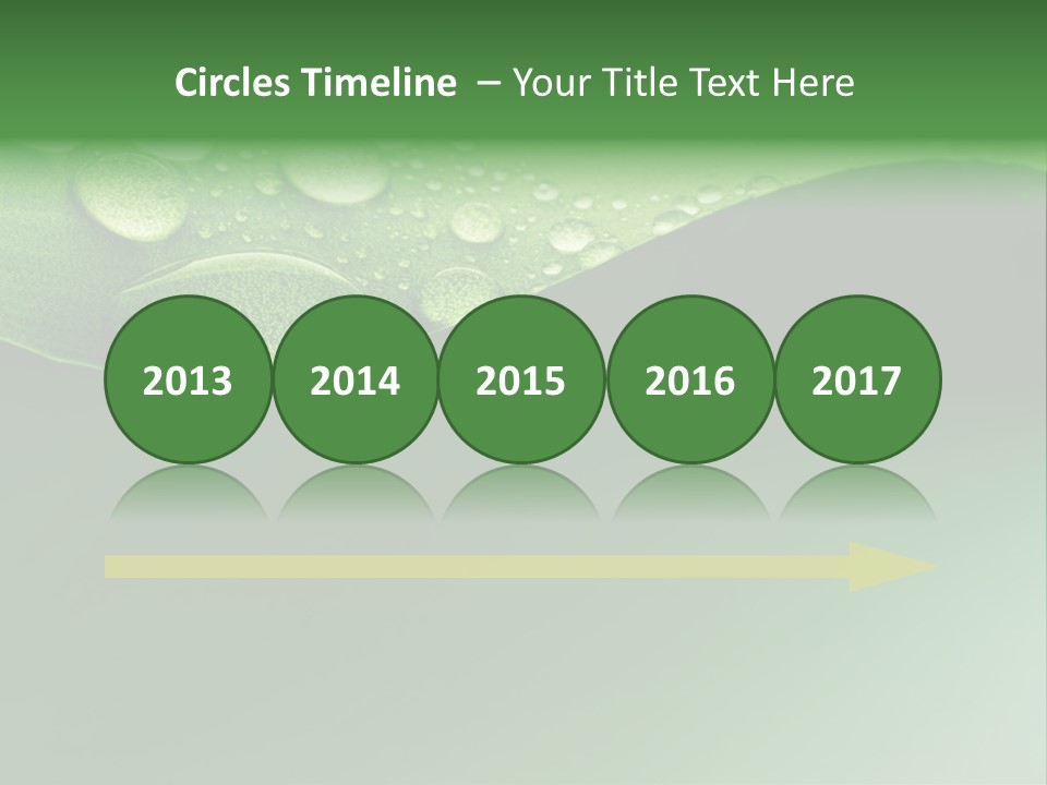 Nature Drops Leaf PowerPoint Template