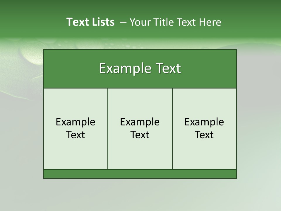 Nature Drops Leaf PowerPoint Template