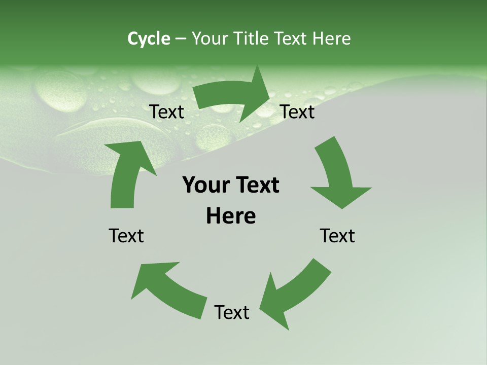 Nature Drops Leaf PowerPoint Template