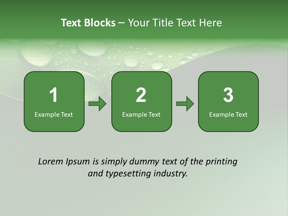 Nature Drops Leaf PowerPoint Template