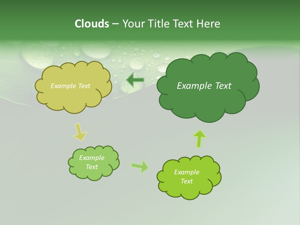 Nature Drops Leaf PowerPoint Template