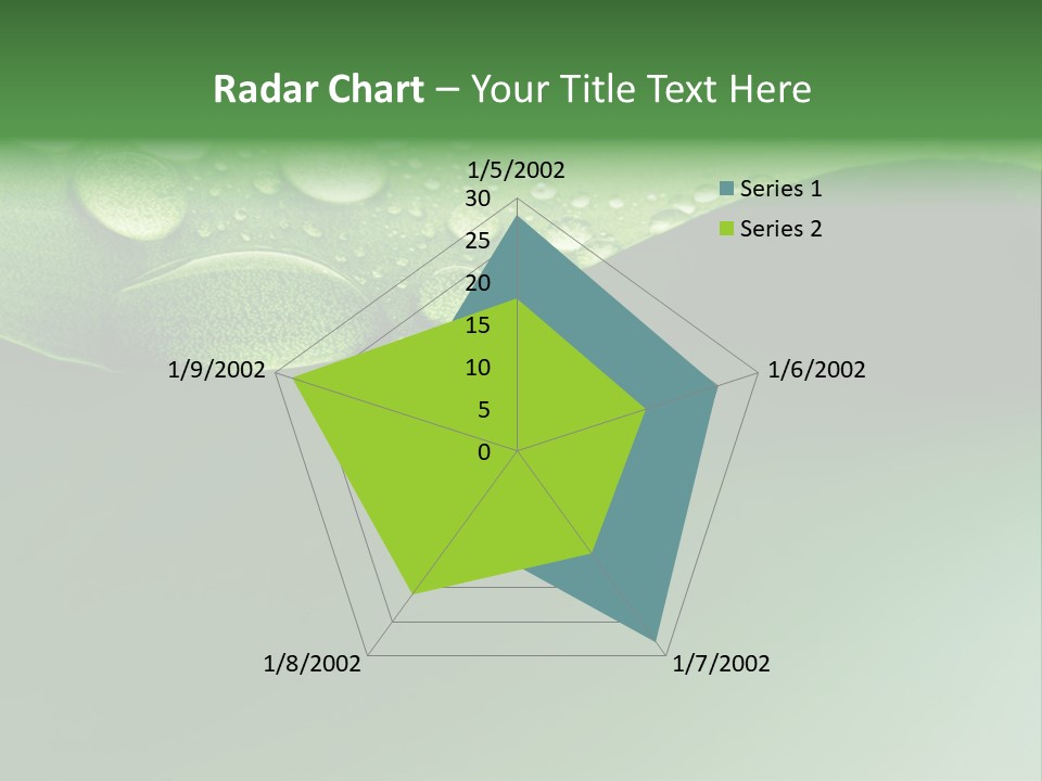 Nature Drops Leaf PowerPoint Template